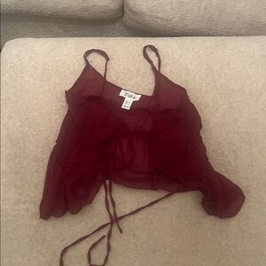 True Burgundy Layered Camisole Top